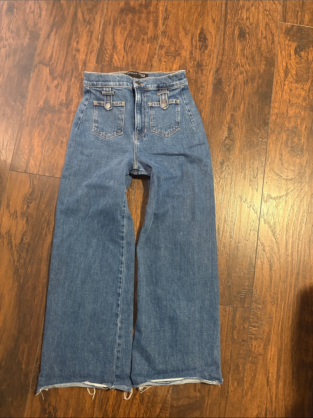 Veronica beard Grant wide leg extra High-Waist Blue Jeans